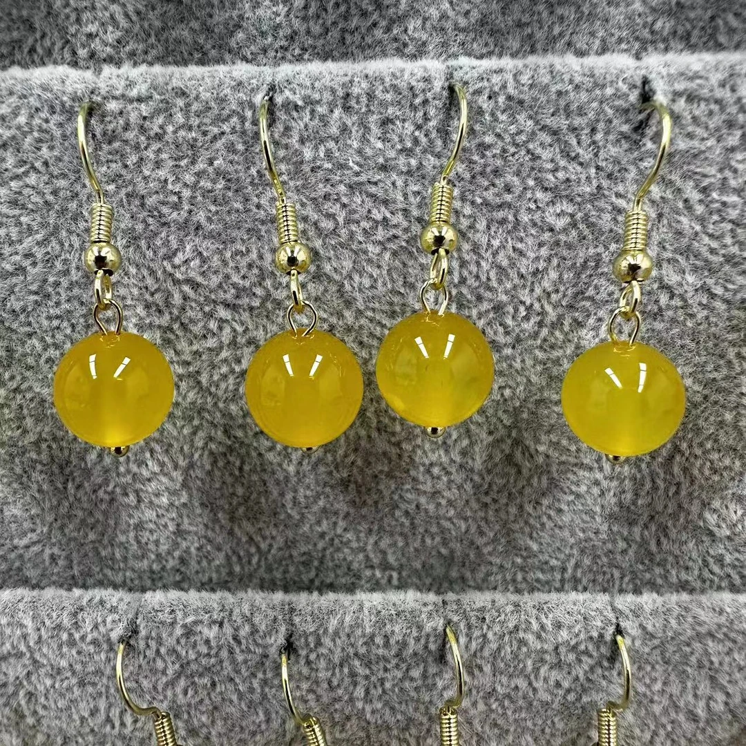 天然鸡油黄耳饰多样性发货只发其一