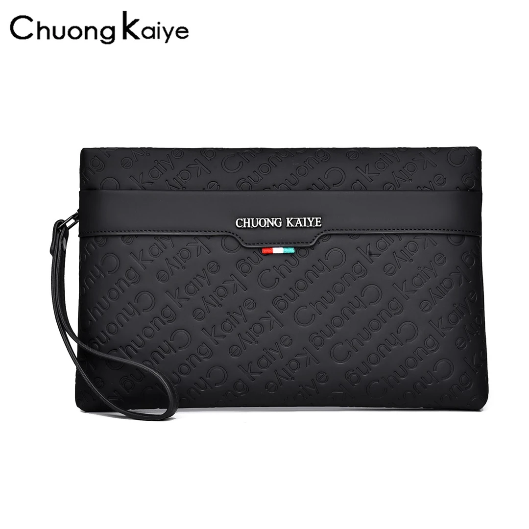 ChuongKaiye新款男士手拿包高档轻奢商务手包时尚潮流大容量夹包