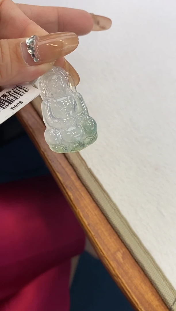 【闪购商品】翡翠颈饰18K金镶嵌观音