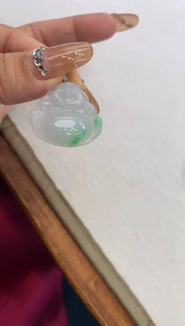 【闪购商品】翡翠颈饰18K金镶嵌佛公
