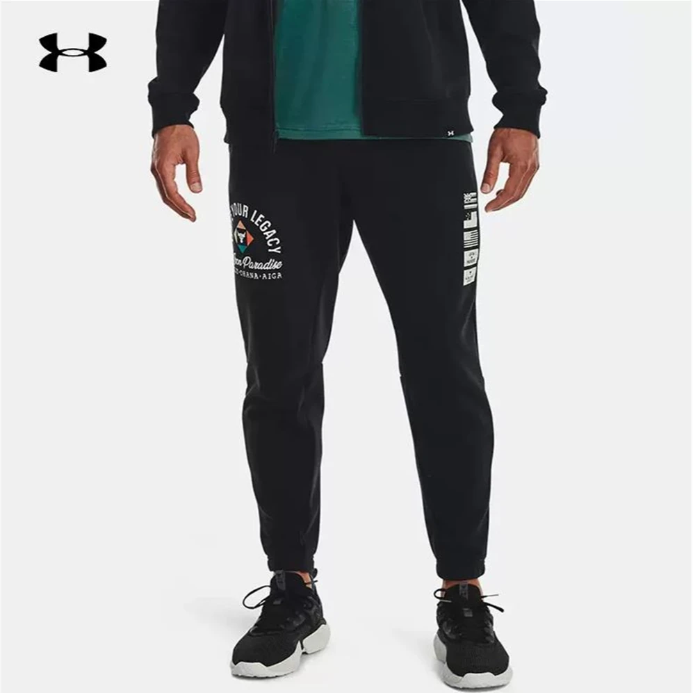 安德玛 1377440-001 男款Project Rock强森棉织训练运动休闲裤