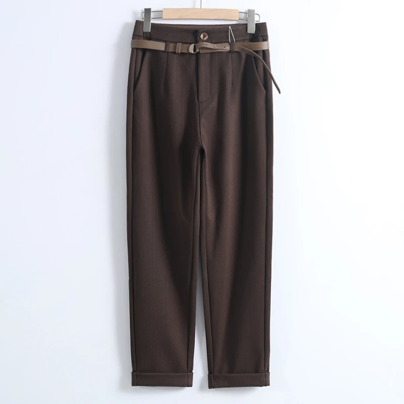 08102  简约精致！挺阔有形！阳离子！秋冬保暖！时尚百搭女休闲裤