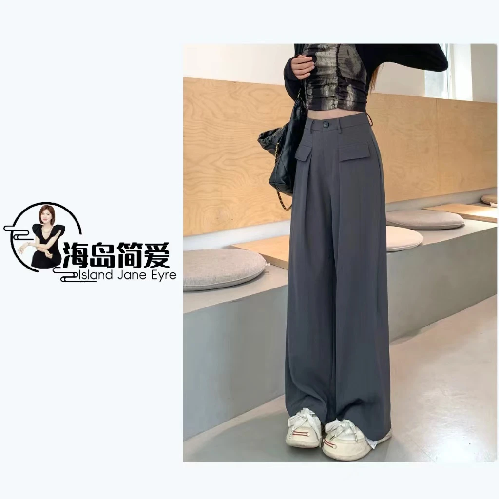 夏季百搭西装直筒裤  66007