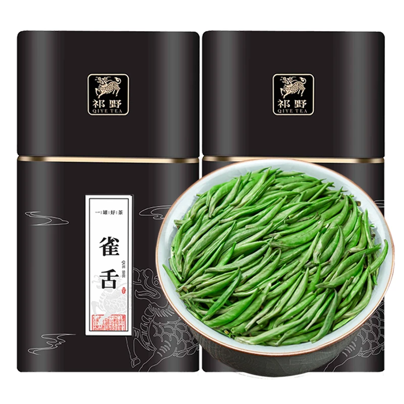 祁野雀舌绿茶2025新茶上市高山茶叶春茶鲜醇爽口早春米芽雀舌