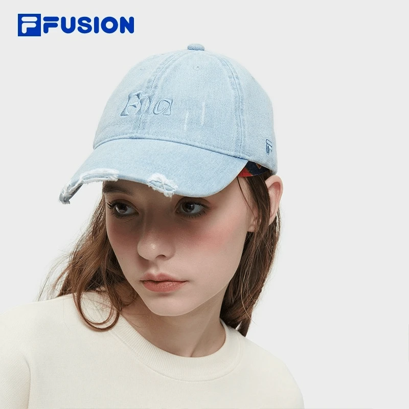 FILA斐乐潮牌潮流水洗时尚男女情侣款运动棒球鸭舌帽-T13U413201F