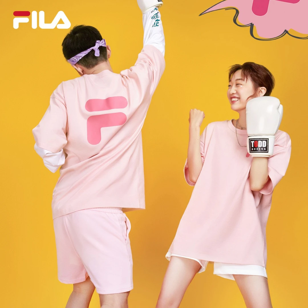 FILA/斐乐短袖【新派简约】休闲百搭男女同款宽松情侣T恤T11U126110