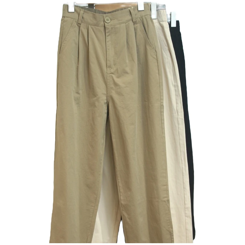 春夏新款纯棉百搭遮肉显瘦梨形苹果型穿搭直筒亲肤休闲舒适九分裤