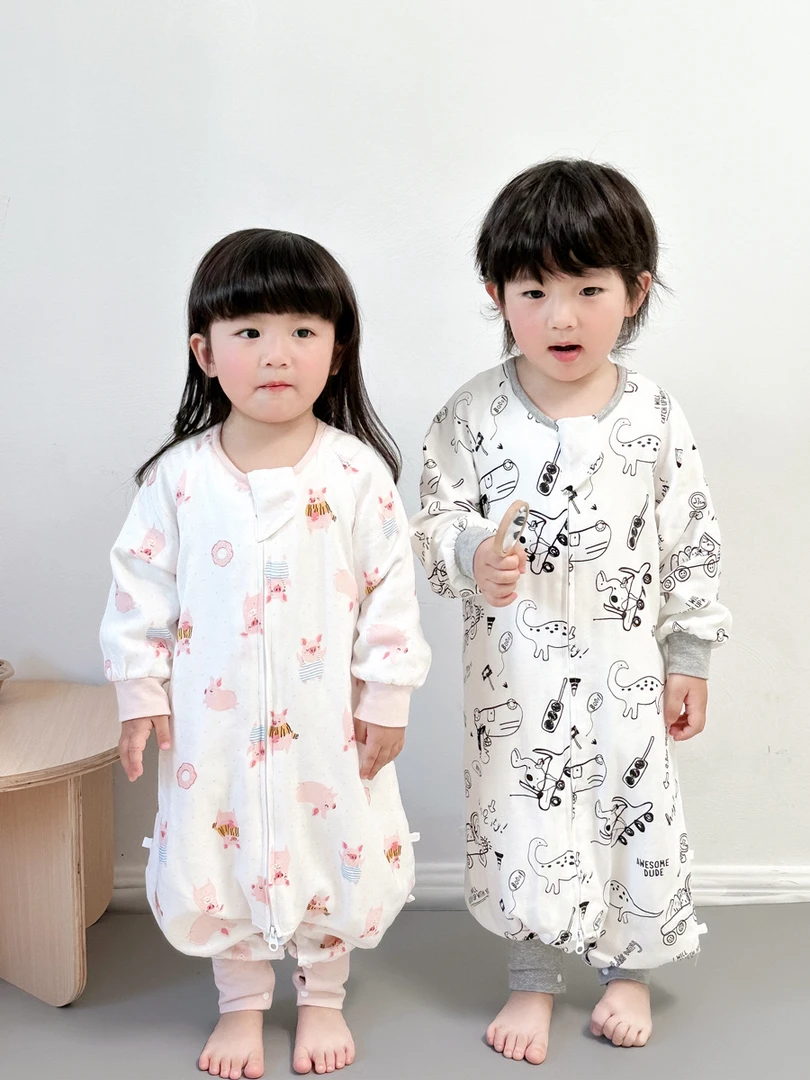 【no退no换】四层竹棉纱布睡袋24-26°四季通用 婴儿睡袋