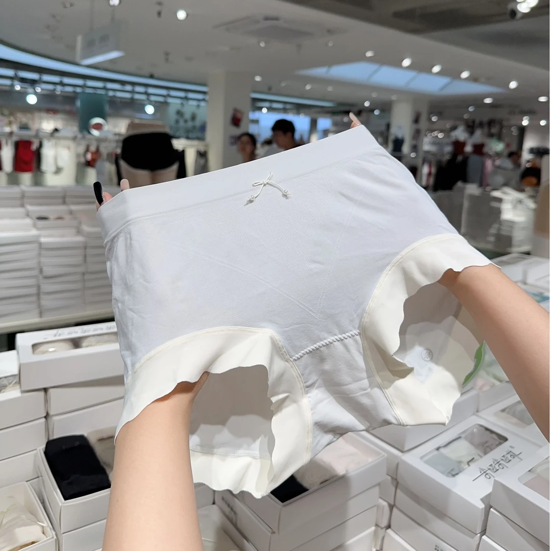 【三条装】 6773米粒之珠女士内裤中腰舒适蕾丝透气轻薄简约
