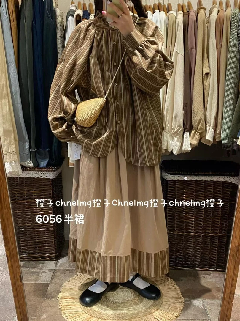 CZ（6056）日系复古半裙