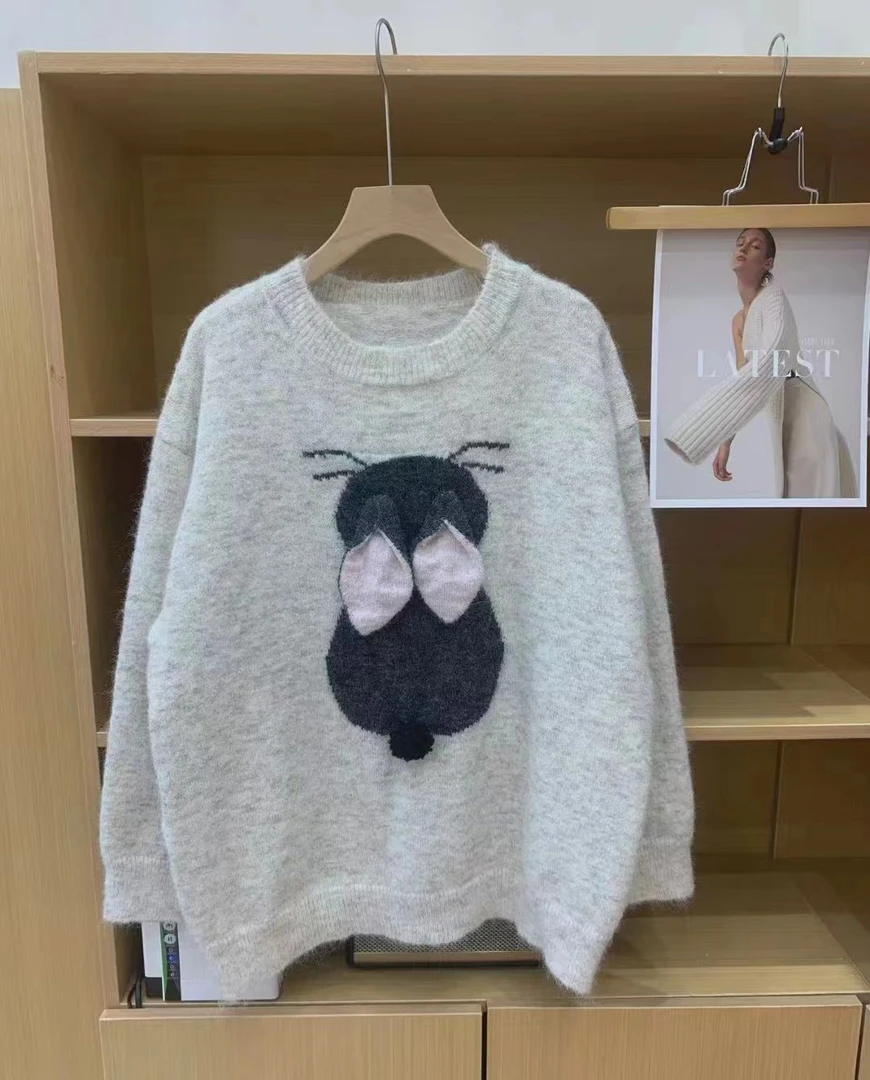 PP（211）立体耳朵小兔子毛衣