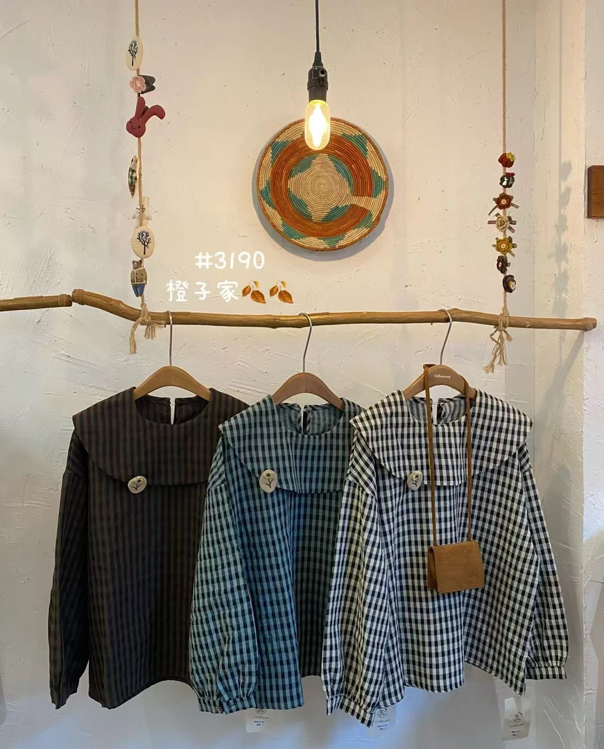 CZ（3190）日系格子上衣kc