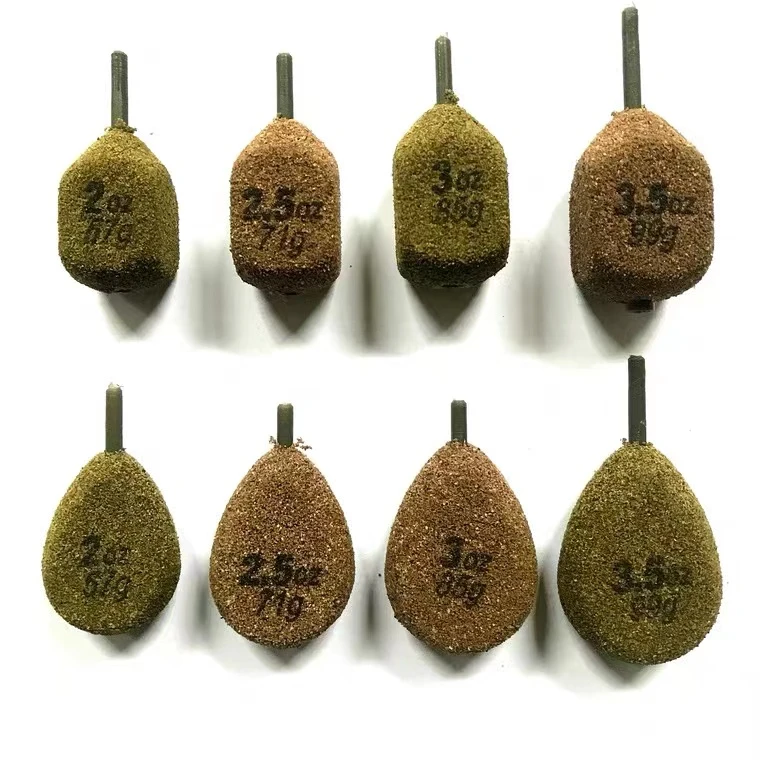 海竿铅坠欧式鲤钓内联铅坠防翻滚 抛竿内联铅坠 远投铅坠渔具钓鱼