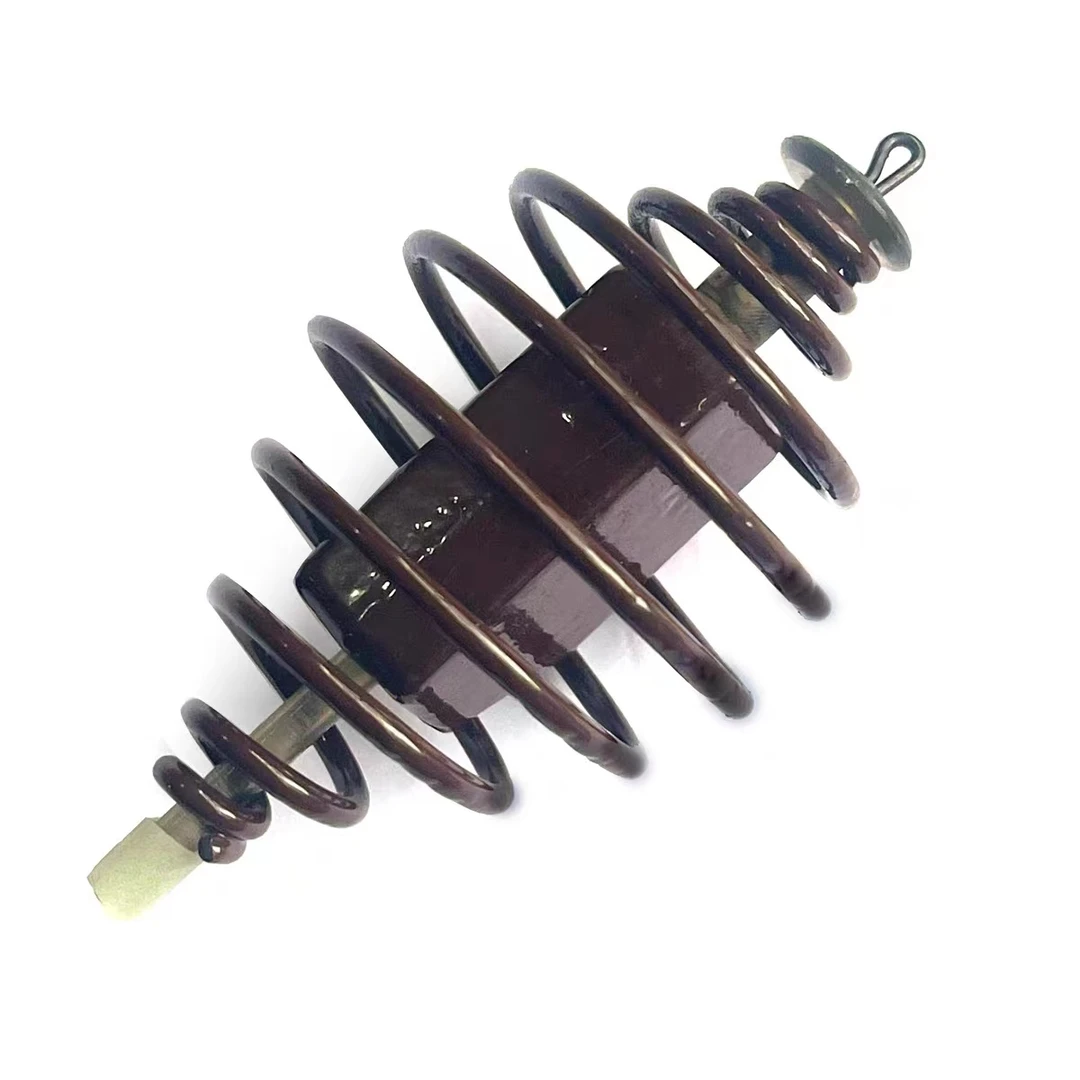 欧式鲤钓中通饵笼铅坠反底珠珠钓法巨物海竿远投内联浸塑中通铅坠