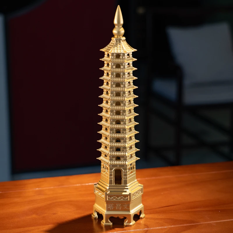 文昌塔13层9层 纯铜摆件书房卧室办公室激励孩子学习桌面装饰产品