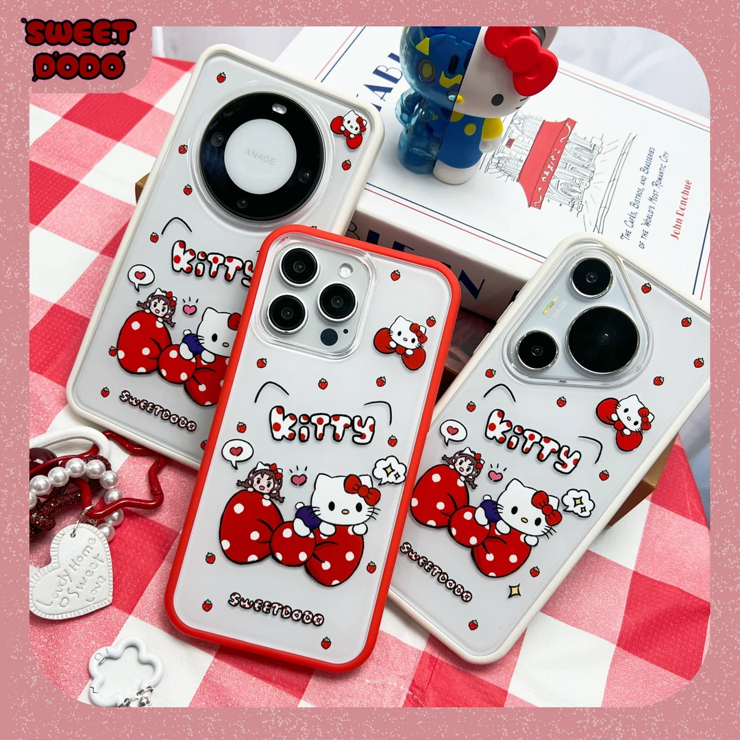 兜兜原创HelloKitty适用iPhone16promax苹果华为mate60pro手机壳
