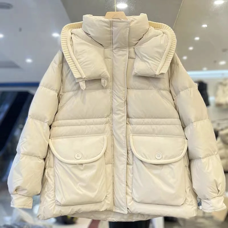 『鹅绒服F』新款设计时尚休闲洋气百搭款鹅绒服8036