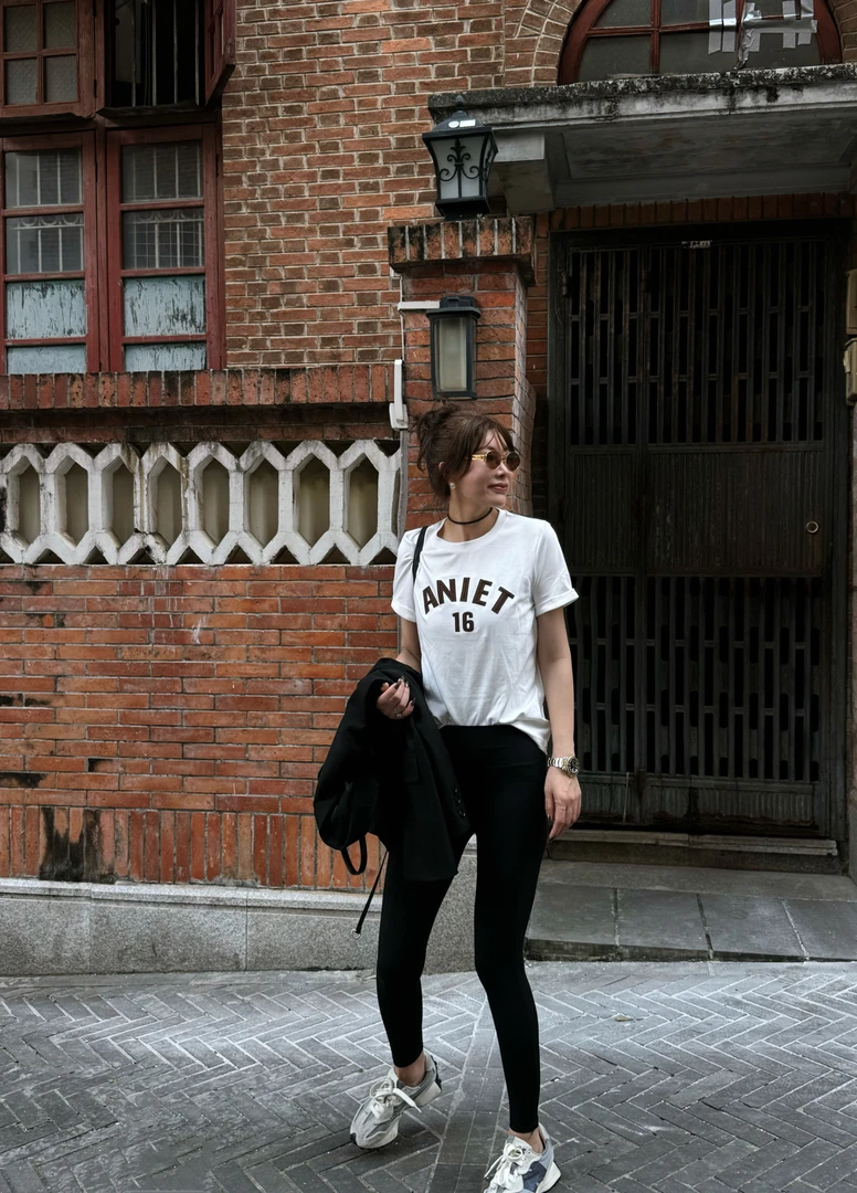 【MISSKO】"半夏“两色圆领正肩短T 235605