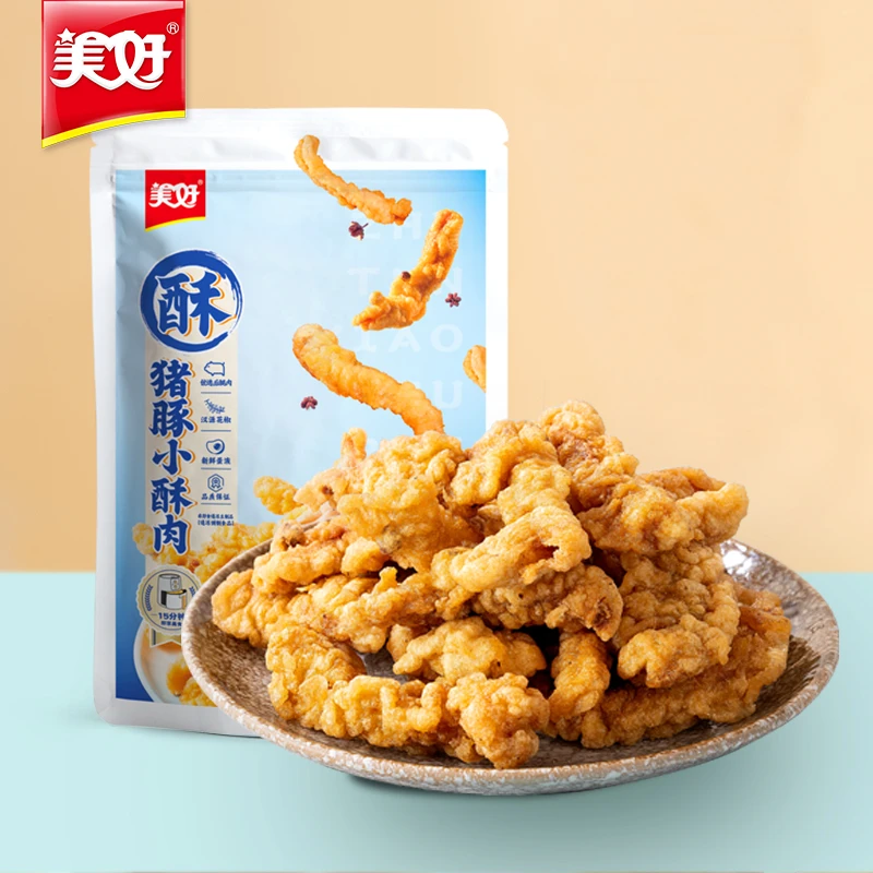 美好猪豚小酥肉（椒麻味）180g*5袋 油炸酥脆懒人快手菜小吃-pw