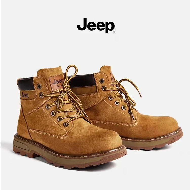 JEEP/吉普马丁靴男靴新款踢不烂大黄靴户外登山英伦工装靴秋冬