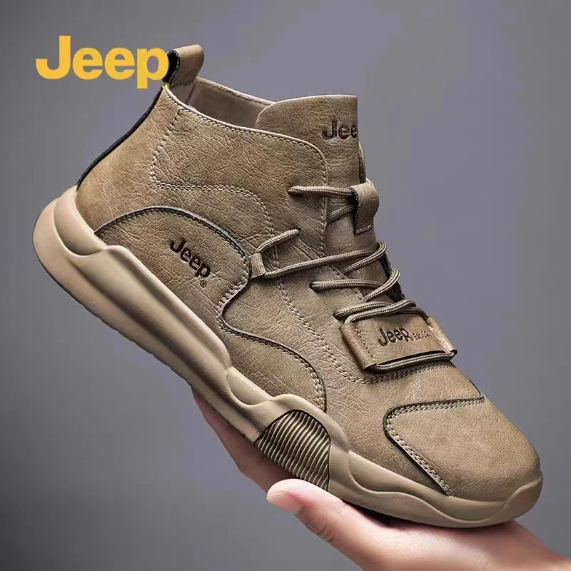 JEEP/吉普25新款马丁靴男款潮鞋男鞋爆款春季休闲靴子男士高帮鞋