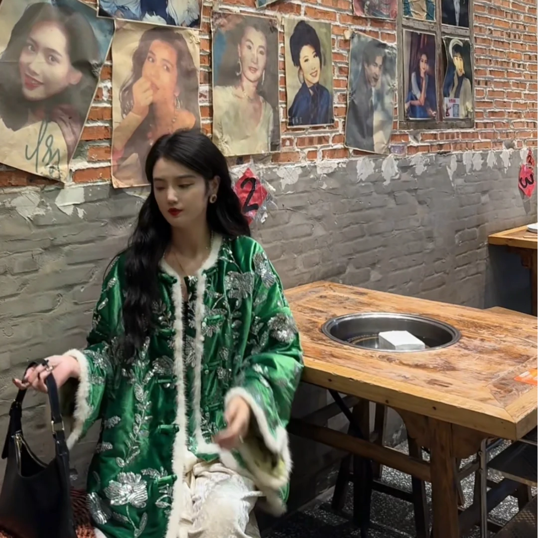 月畔湾【陌无痕】新中式国风新款盘扣保暖棉衣外套棉服ins