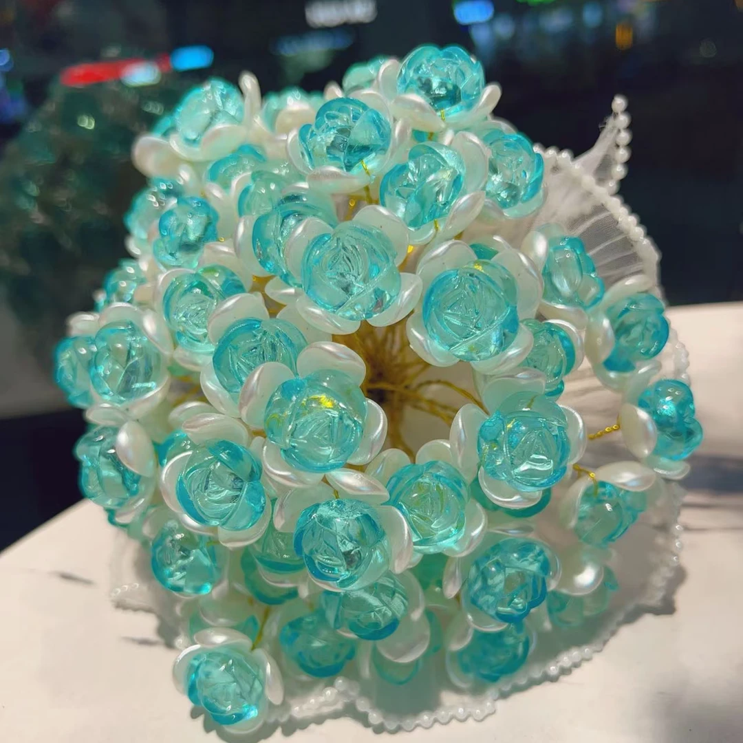 【清仓】66朵水晶玫瑰花  手工DIY材料包