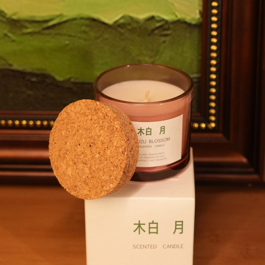 【柚子绽放】天然植物蜡香薰102g净重|好闻花香果香|卧室客厅