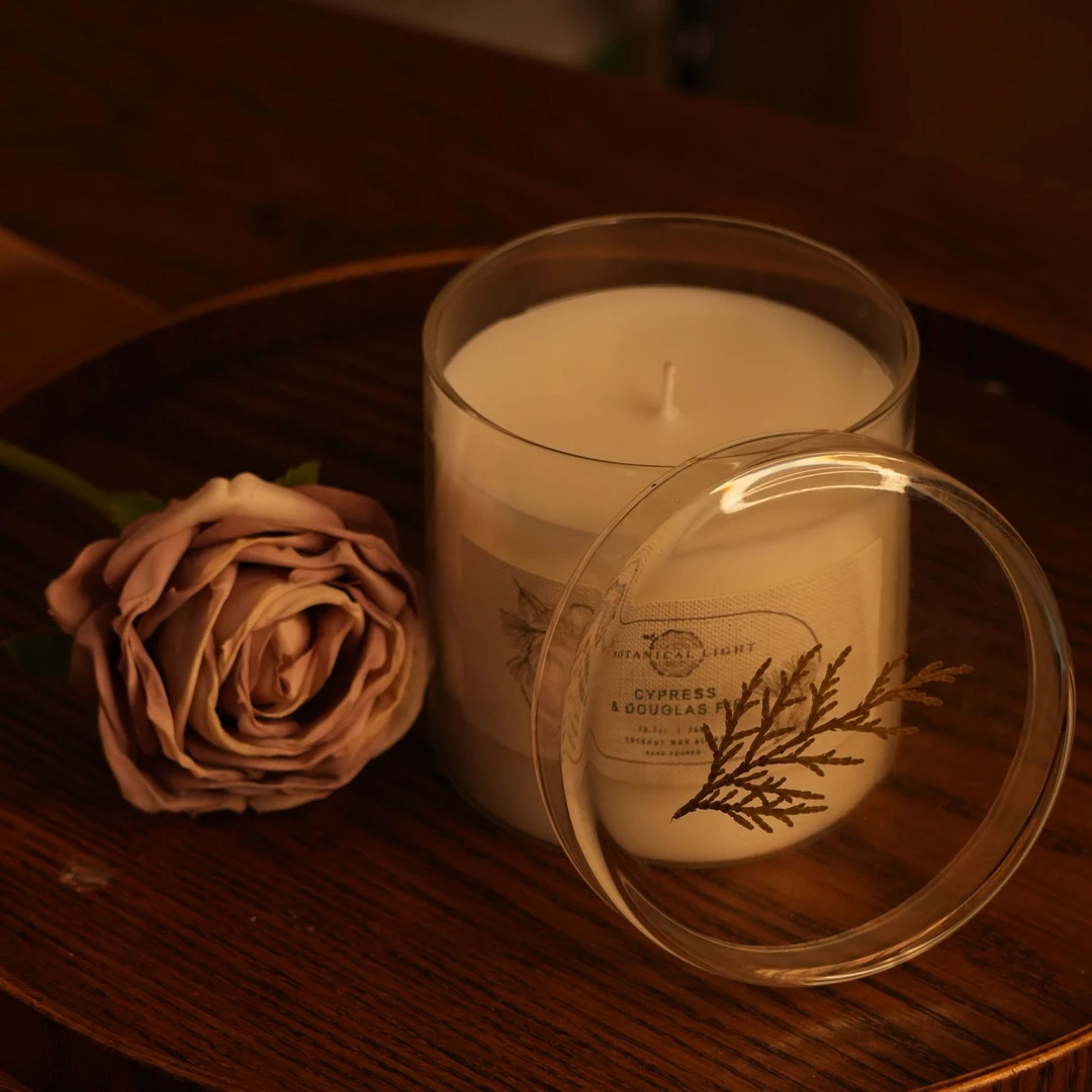 押花系列【柏木花旗松】360g好闻植物蜡植物精油淡香舒缓持久留香