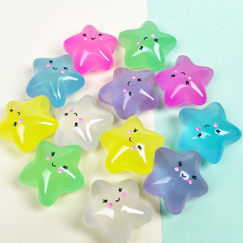 【夜光小萌粒大杂烩】夜光卡通星星月亮云朵DIY饰品摆件