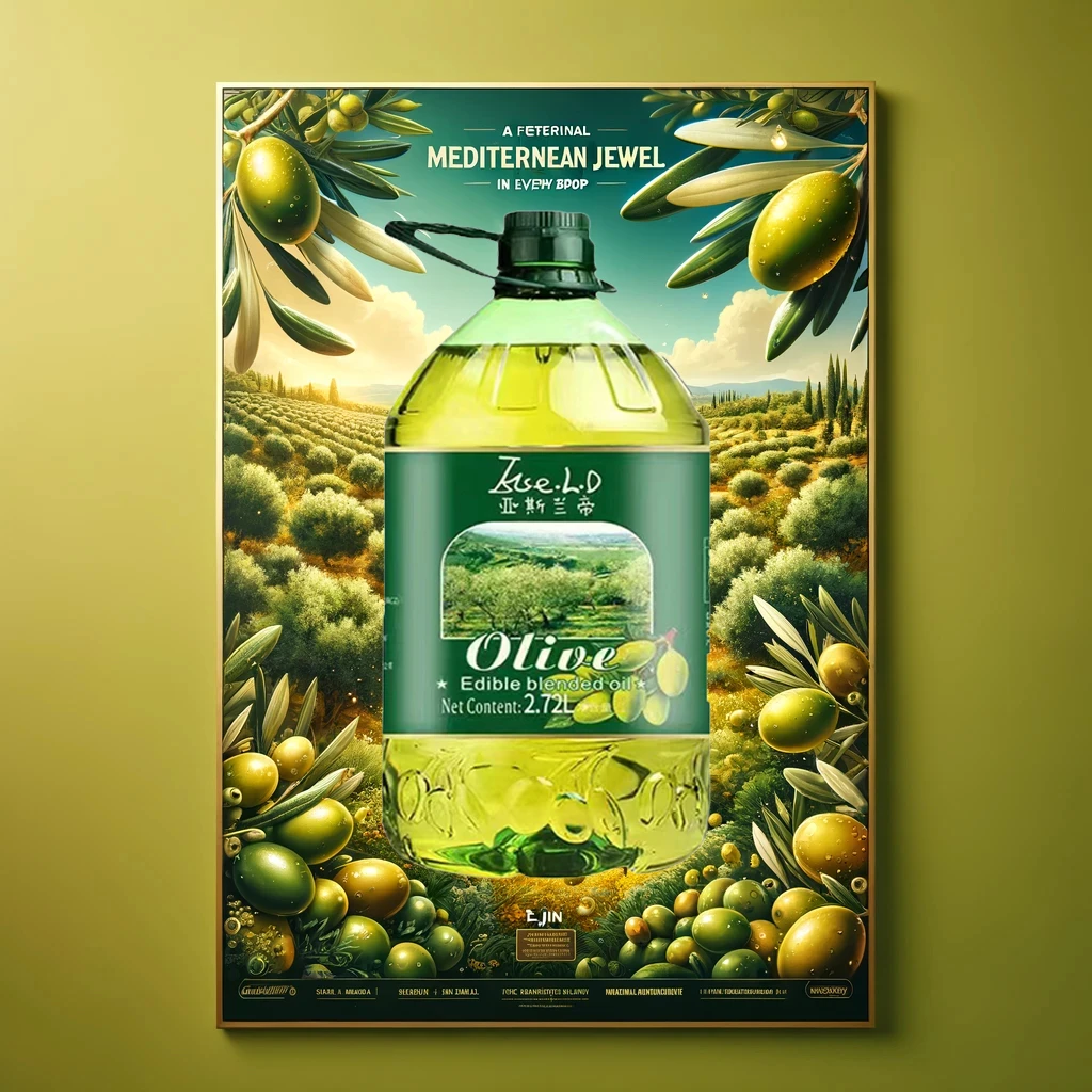 特级橄榄油精选调和油5斤装食用油烹饪炒菜非转基因精品营养精炼