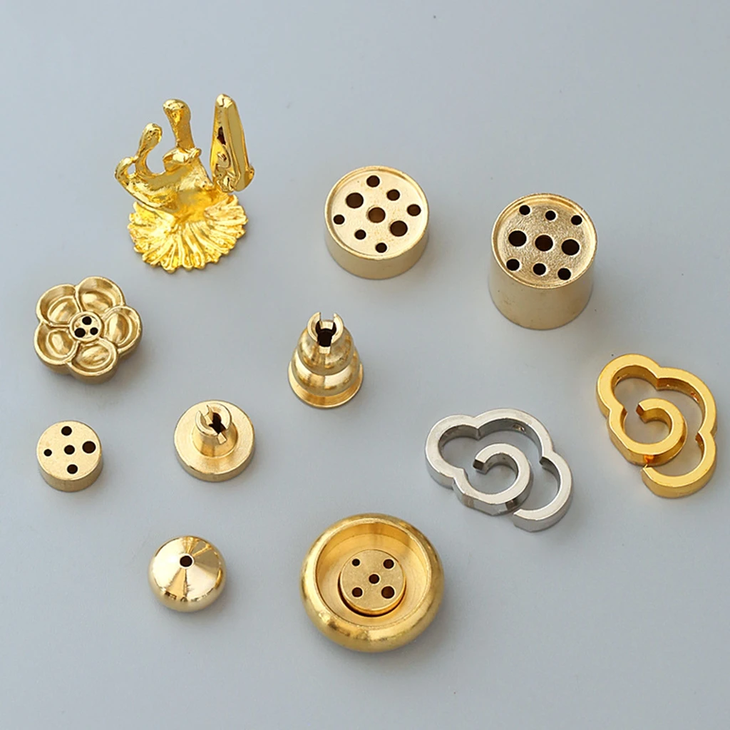 铜葫芦九孔香插家用室内黄铜多孔线香香插迷你小香插香托铜香薰炉