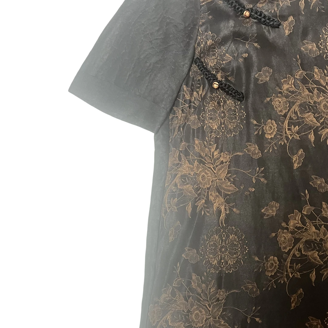 380991新中式国风改良旗袍连衣裙2024新款女夏气质妈妈高端日常