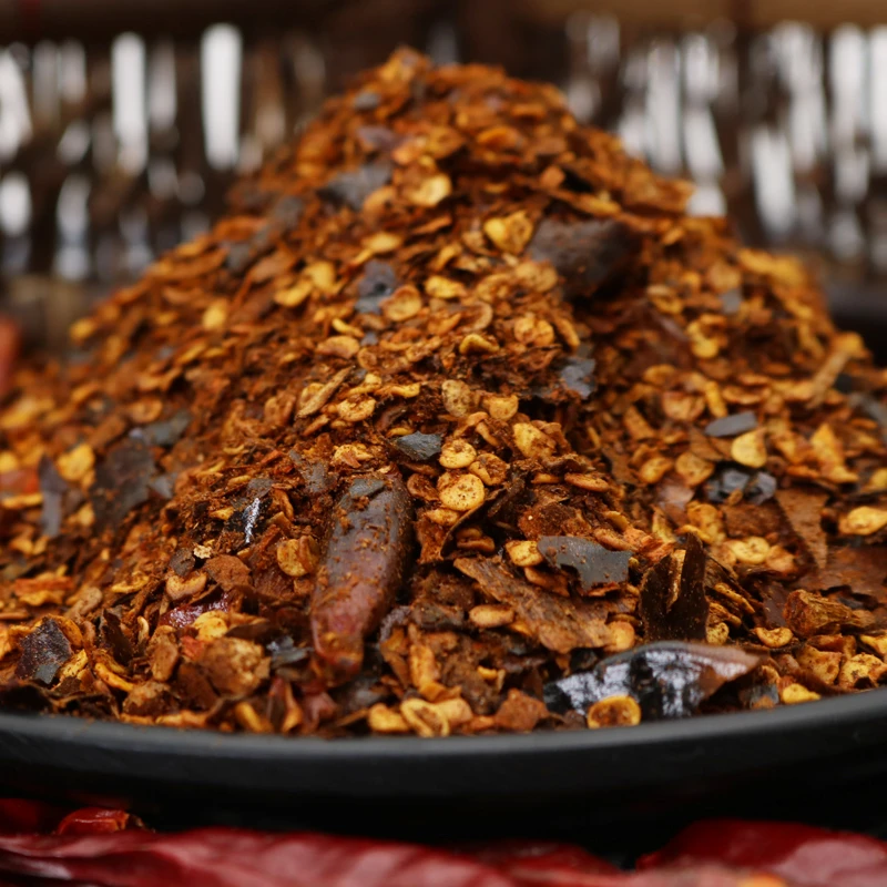 qianshijin/黔食锦柴火煳辣椒面贵州特产美味蘸水油泼辣子食用