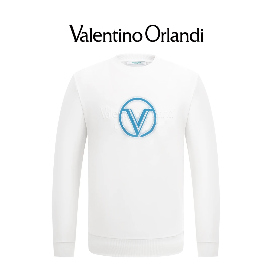 Valentino orlandi男士时尚休闲圆领长袖T恤卫衣