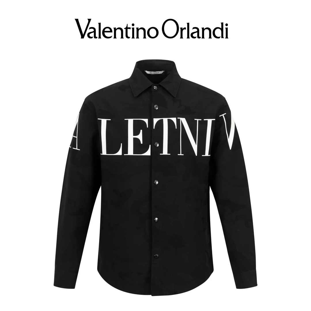 Valentino orlandi男士秋季时尚印花夹克外套