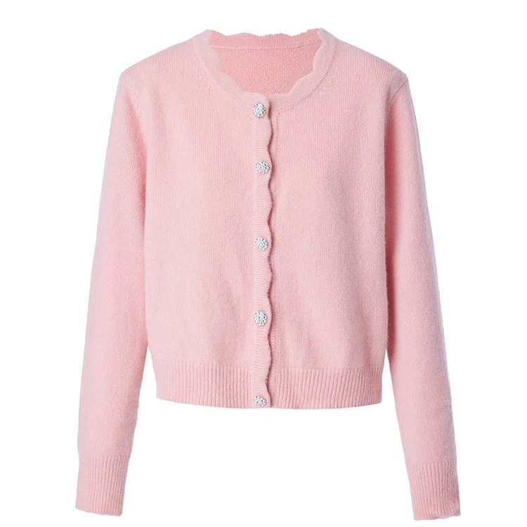 【成都奥莱专属】针织开衫珊瑚粉色LMDD9CKCD002