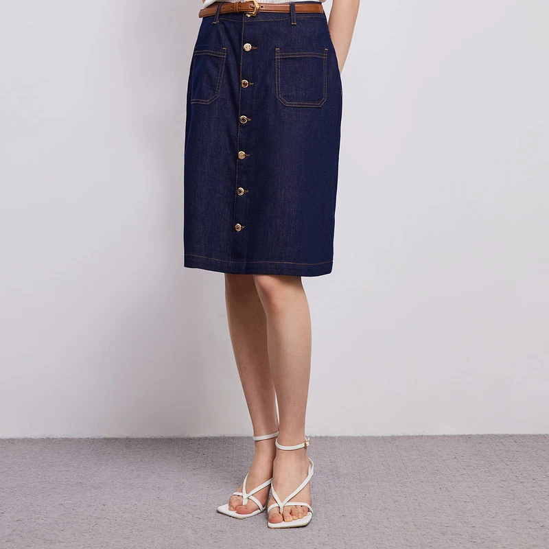 【桃芝窈窈】23新款牛仔短裙LMEB5ADSK801