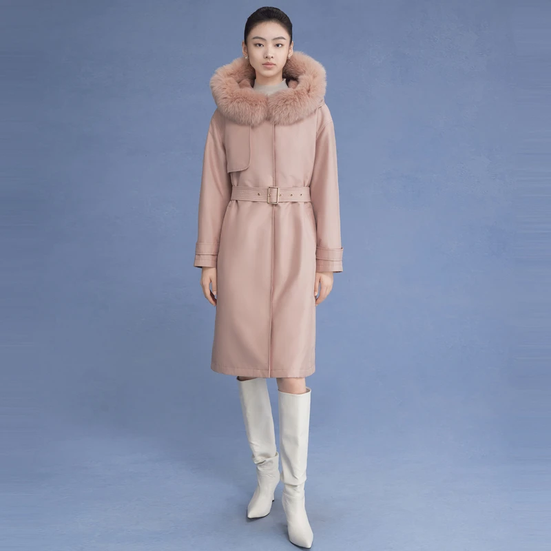 LIME/莱茵【邱莹莹专享】单品毛领派克服LMED8BFLCK01