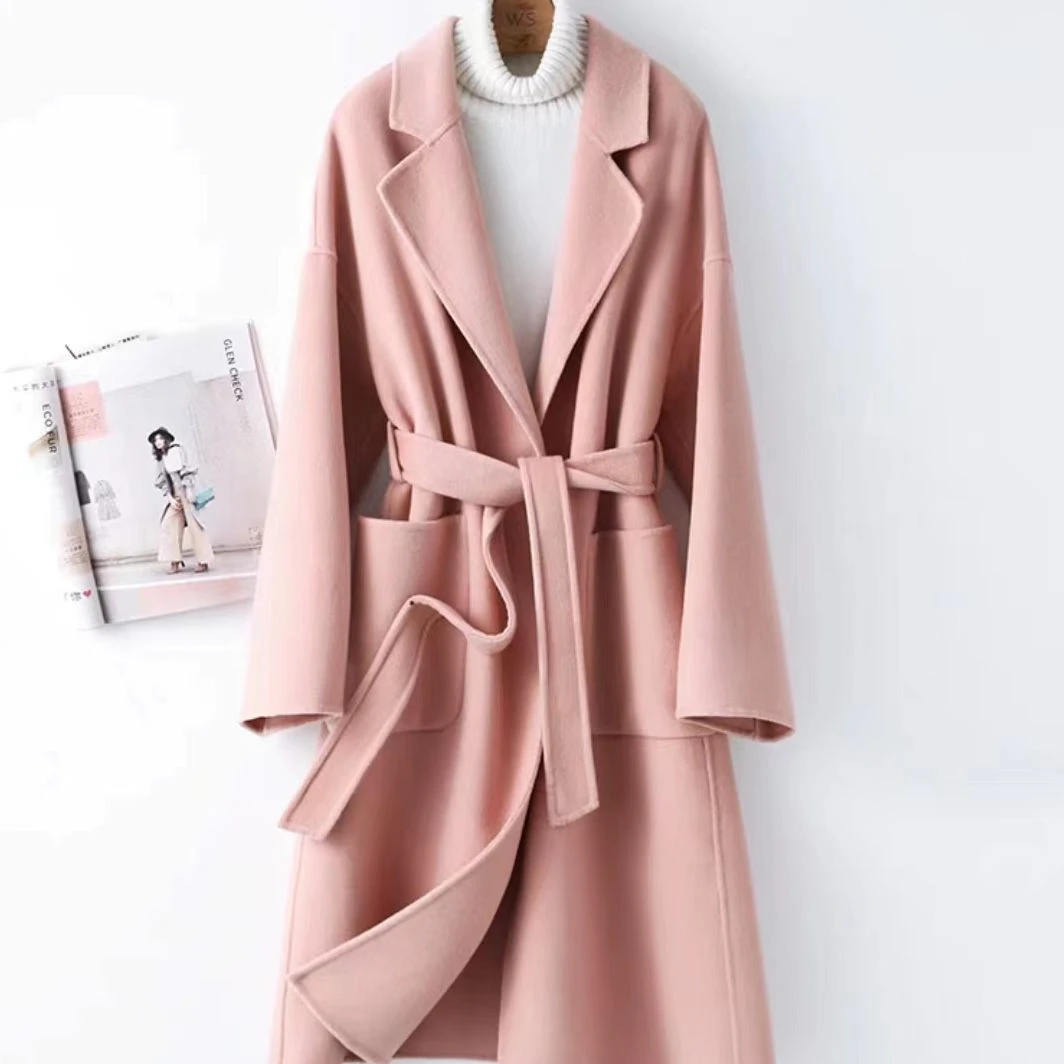 1099 DS双面呢大衣网红轻奢百搭女士设计师款时尚宽松显瘦外套