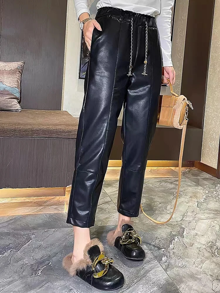 【欢姐推荐】95028新款时尚百搭休闲修身显瘦秋冬宽松休闲裤