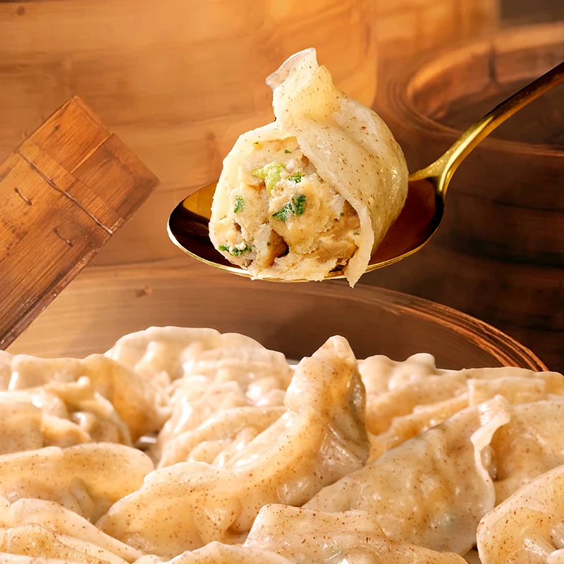 野人日记 早餐速食冷冻 多种营养魔芋燕麦鸡胸肉蒸饺美味500g/袋