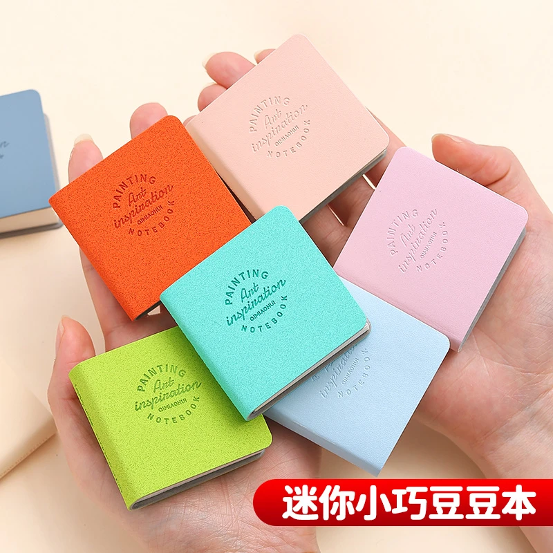 蓝果【直播】摸鱼豆豆本 迷你可爱小巧便携手帐笔口袋本绘画