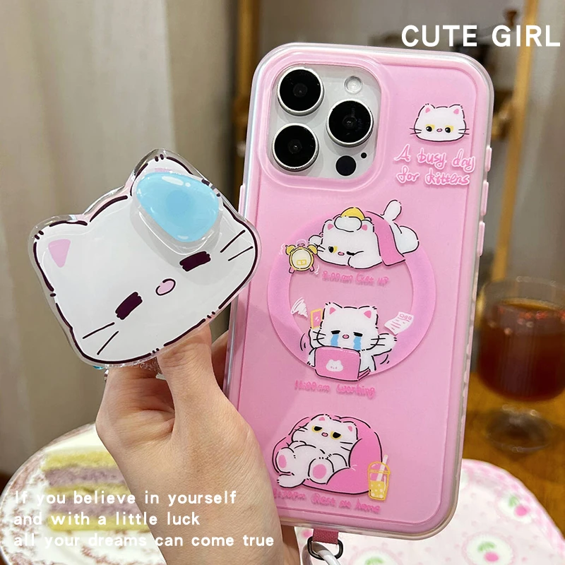 三川志原创工作日记双层磨砂二合一磁吸手机壳适用于苹果15Promax