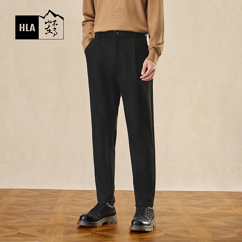【山不在高】HLA海澜之家休闲裤男24新腰里简约休闲裤秋HKCAW3W061A