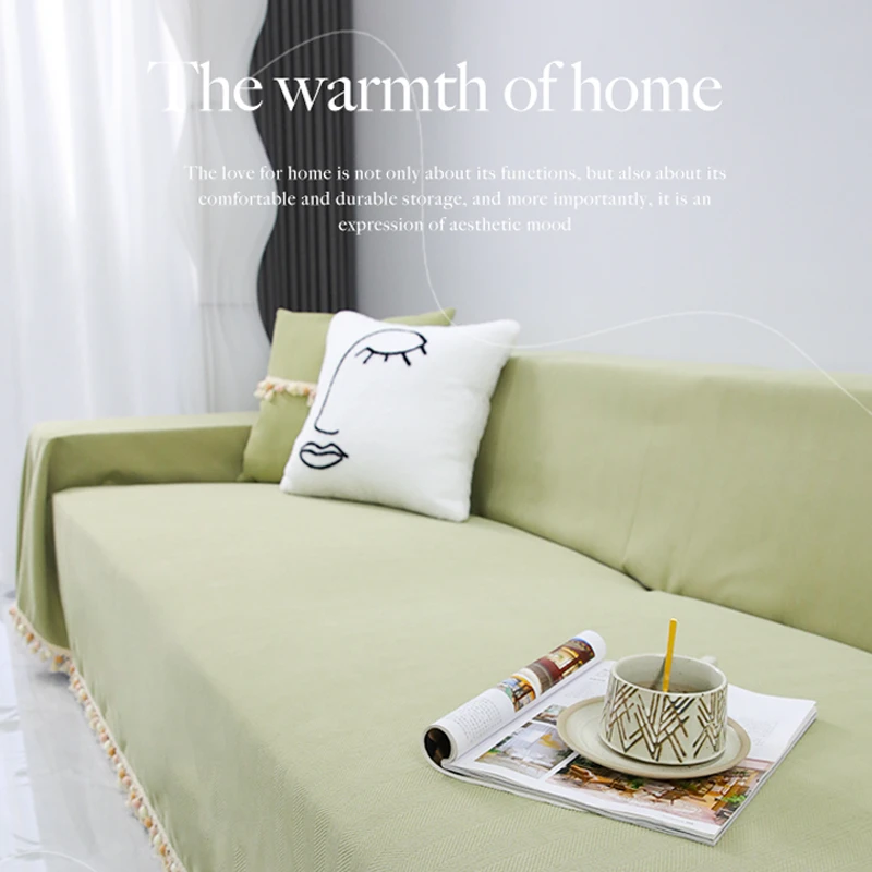 新款人字纹沙发巾盖布巾沙发垫四季通用高级感全盖万能套罩毯网红