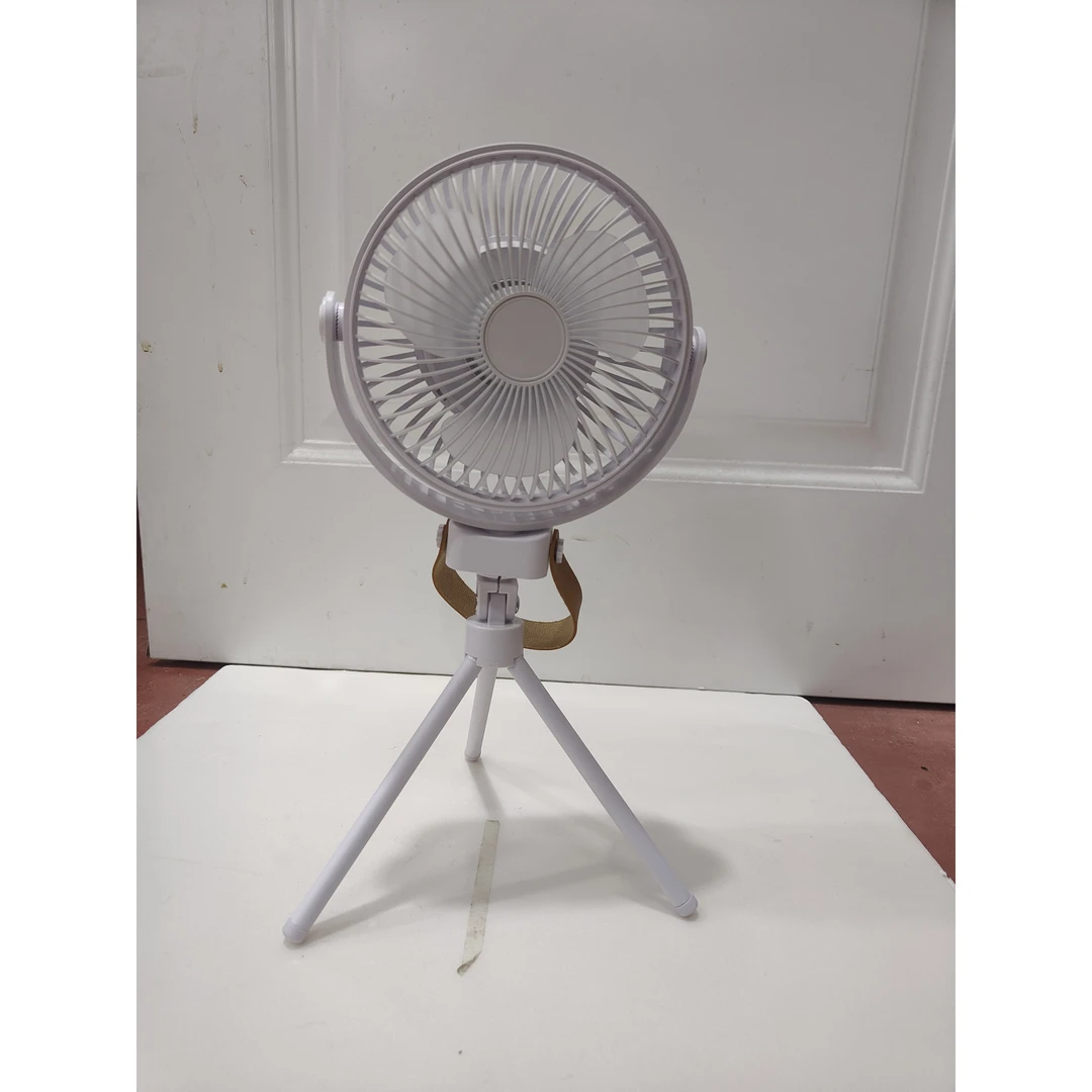 户外露营风扇随身携带野营usb充电吊扇桌面升降桌上小型夜灯风扇