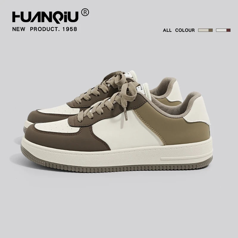 环球百搭板鞋男2025年春秋季新款低帮男鞋防滑耐磨时尚休闲小白鞋