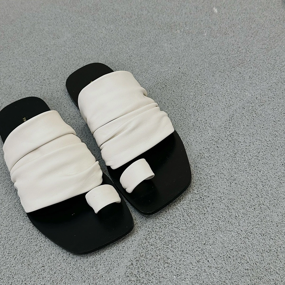 【塔鹿蕾】小众设计师定制新款百搭舒适拖鞋网红9026