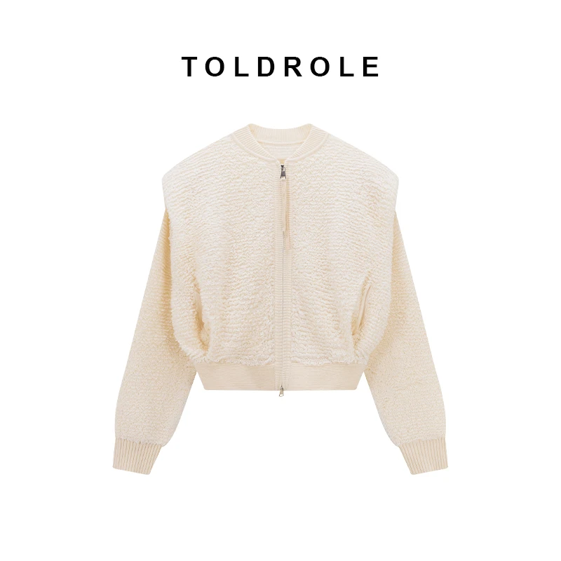 【塔鹿蕾】设计师秋冬新款时尚简约假两件针织开衫(237797)